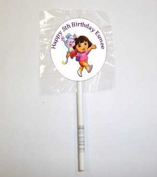 Personalised Dora Lollipops (15 Pack)