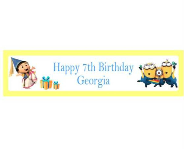 Personalised Minion Banner