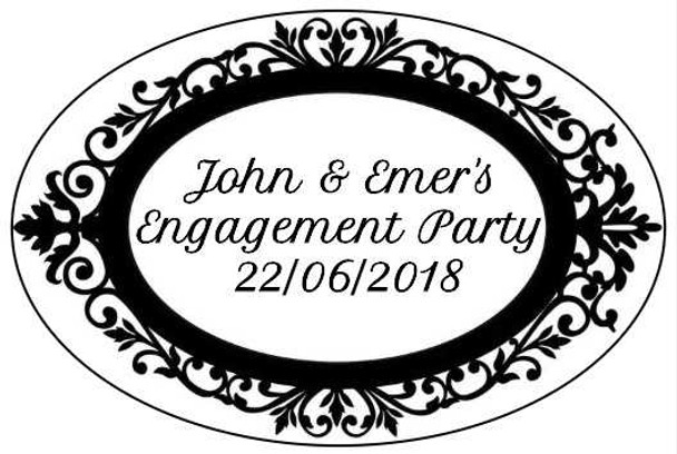 Personalised Engagement Label (8 Pack)