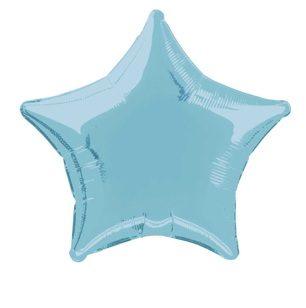 Light Blue Star Foil Balloon