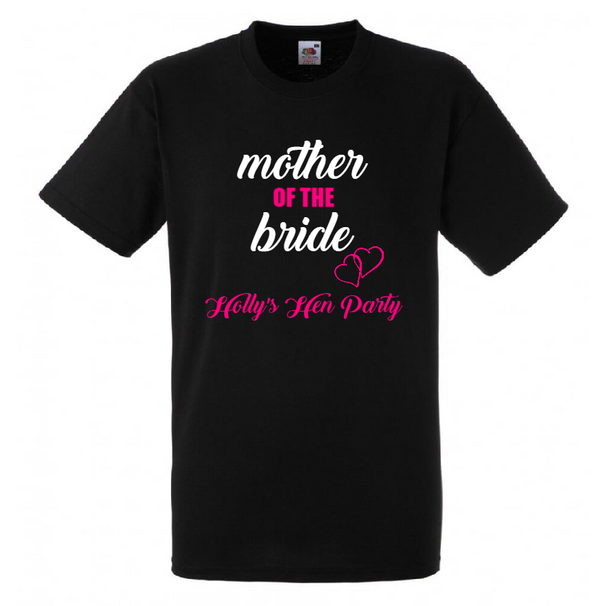 Personalised Mother Of The Bride T-Shirt