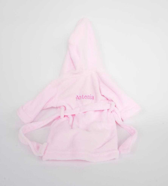 Personalised Embroidery Pink Bathrobe