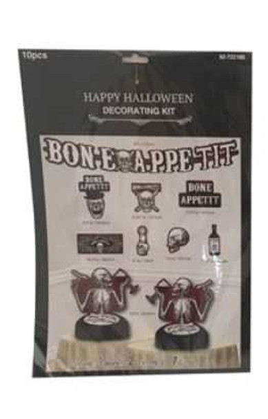 10Pk Halloween Decorating Kit