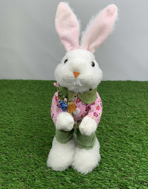 Bunny with Flowers Decoration