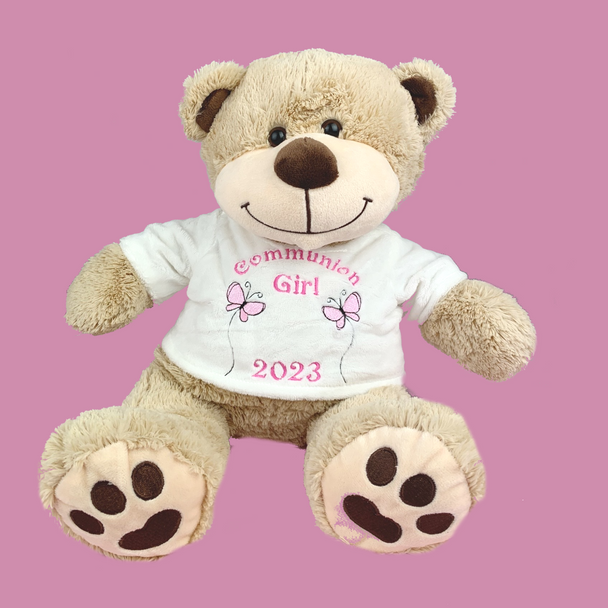 Personalised Embroidery Large Communion Teddy With T-Shirt