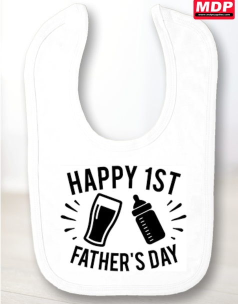 1st Father's Day Bottles Bib