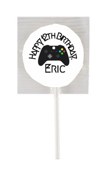 Personalised Gamer Lollipops (15 Pack)