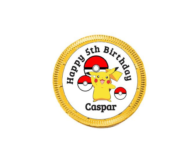 15PK Pokémon Chocolate Coins