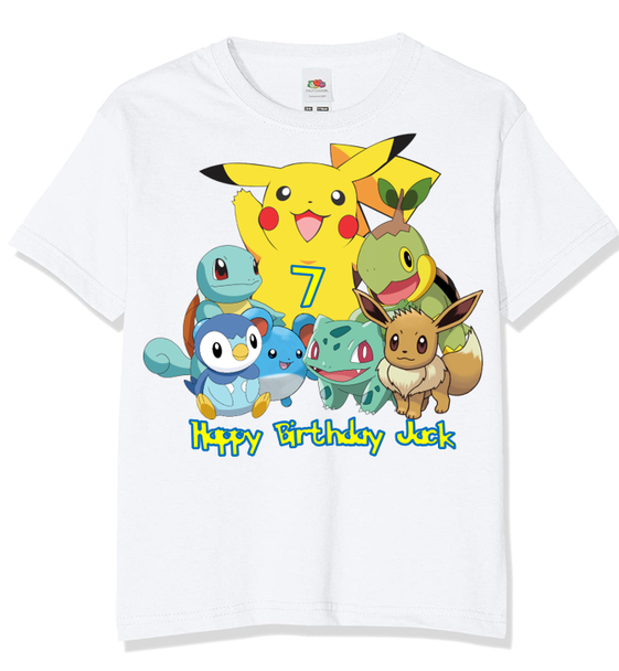 Personalised Pokemon T-shirt
