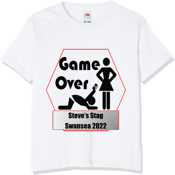 Personalised Stag Game Over T-Shirt