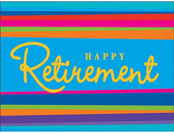 Retirement Stripes Invitations