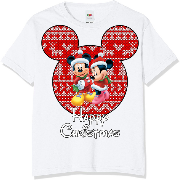 Mouse And Girl Mouse Christmas Kids T-Shirt