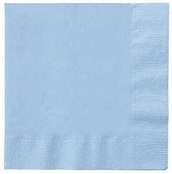 Baby Blue Paper Napkins (20 Pack)