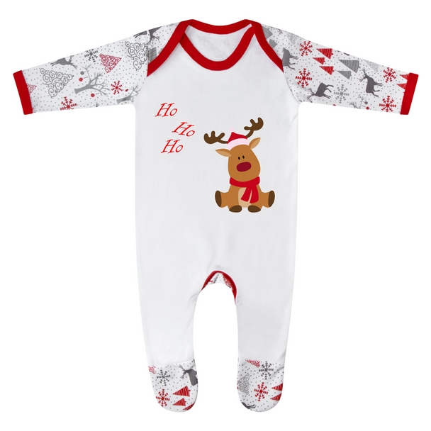 Personalised Ho Ho Ho Baby Romper