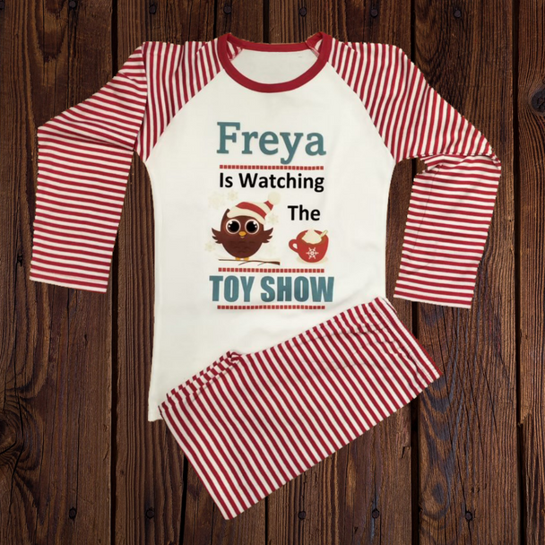 Personalised Kids Toy Show Pyjamas