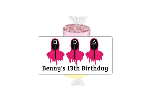 Personalised Squid Games Loveheart Sweets (9 Pack)