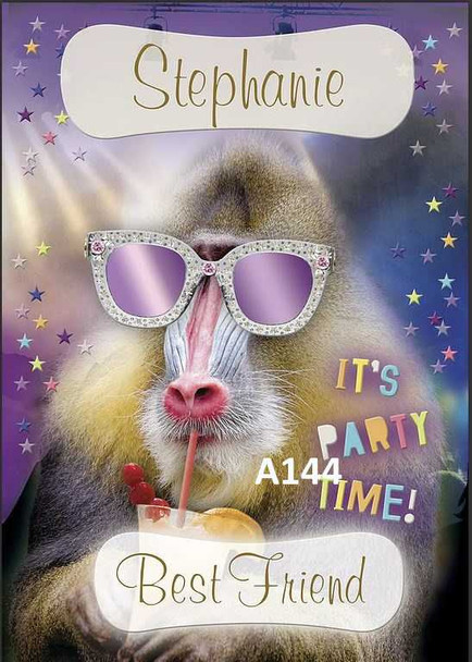 Personalised It's Time To Party Birthday Card