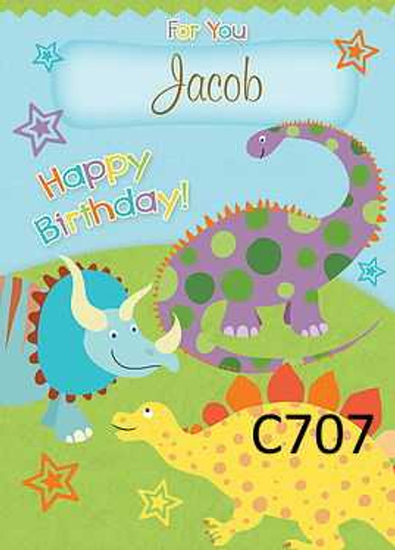 Personalised Dinosaur Birthday Cards