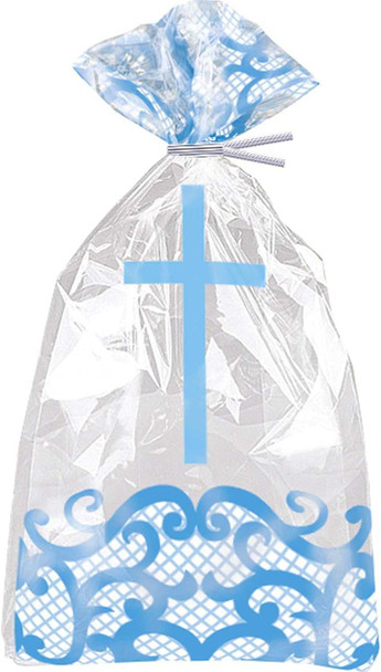 Fancy Blue Cross Cello Bags