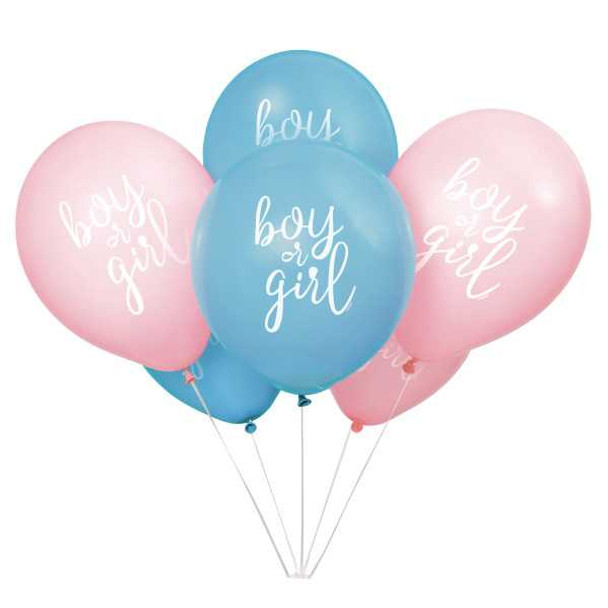 Gender Reveal Latex Balloons