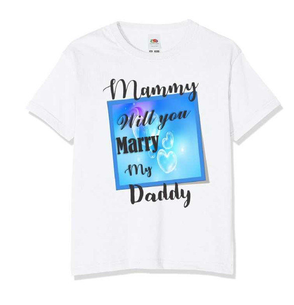 Blue Mammy Will You Marry My Daddy T-Shirt