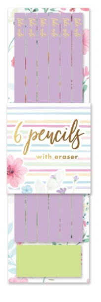 Lavender Pencils With Eraser