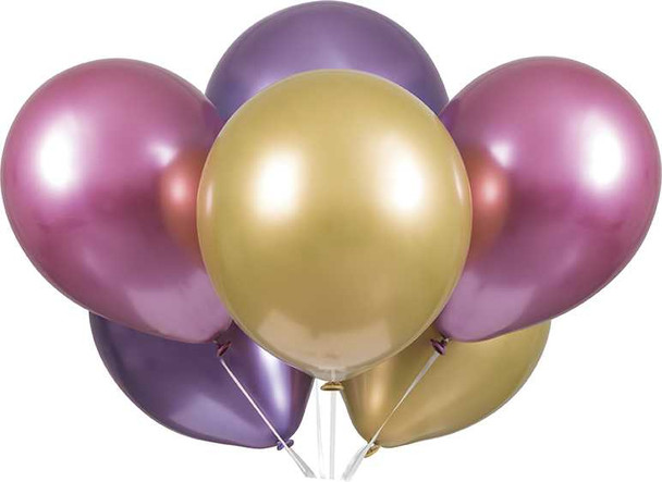 Assorted Platinum Balloons (6 Pack)
