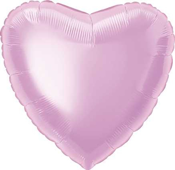 18" Baby Pink Heart Foil Balloon (12 Pack)