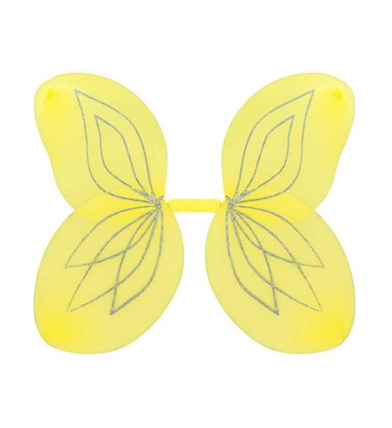 Yellow Glitter Fairy Wings