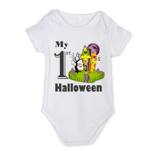 Personalised My First Halloween Baby Vest