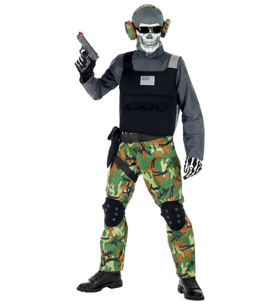 Kids Skeleton Soldier Costume | Boys Fancy Dress | World Book Day