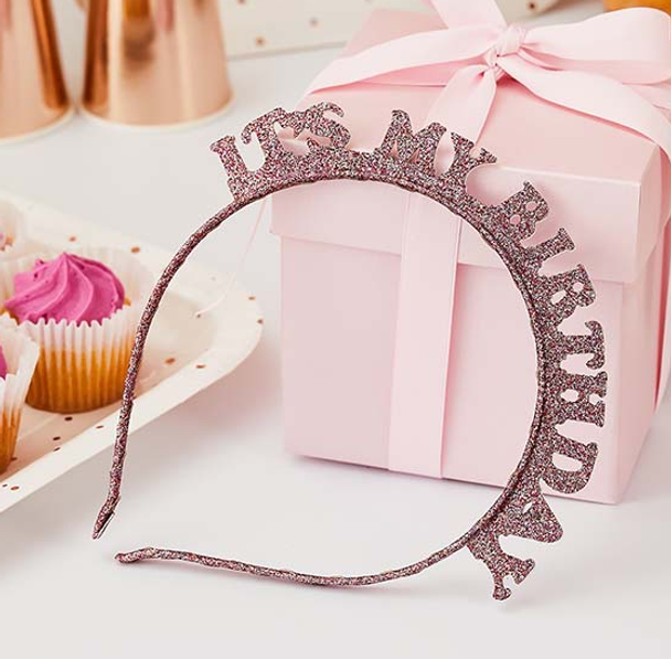 Rose Gold Birthday Headband