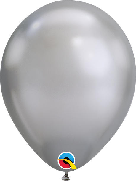Chrome Silver Latex Balloons