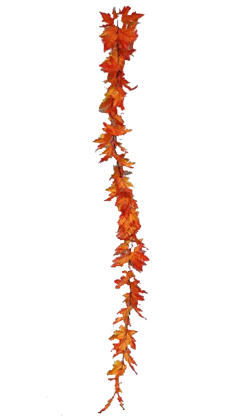 Halloween Pumpkin Leaf Garland 180cm