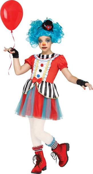 Girls Carnival Clown Costume