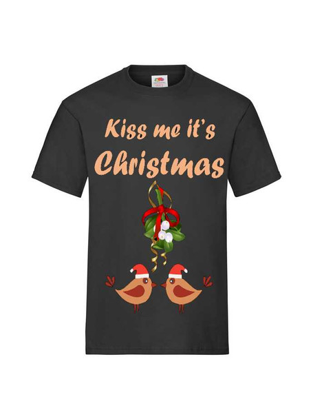 Personalised Kiss Me It's Christmas T-Shirt