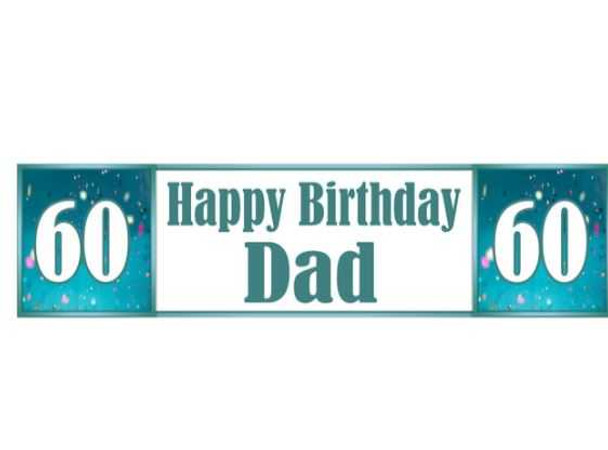 Personalised Blue Birthday Banner