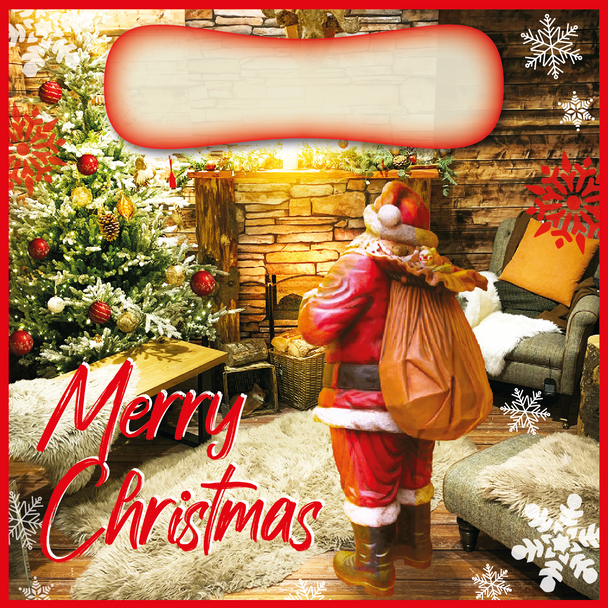 Personalised Merry Christmas Santa Card