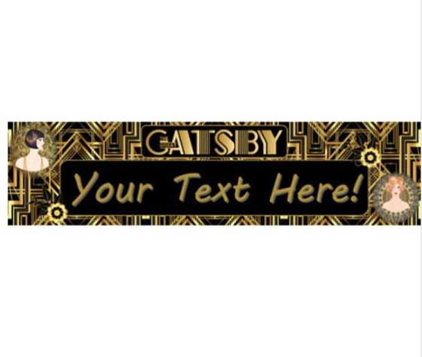 Personalised 1920s Party Banner