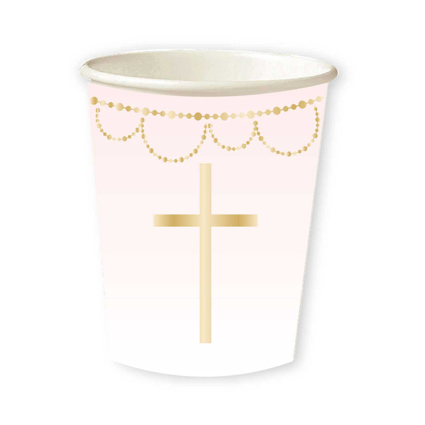 Pink Botanical Celebration Paper Cups