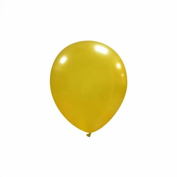 Superior 5" Metallic Gold Latex Balloons