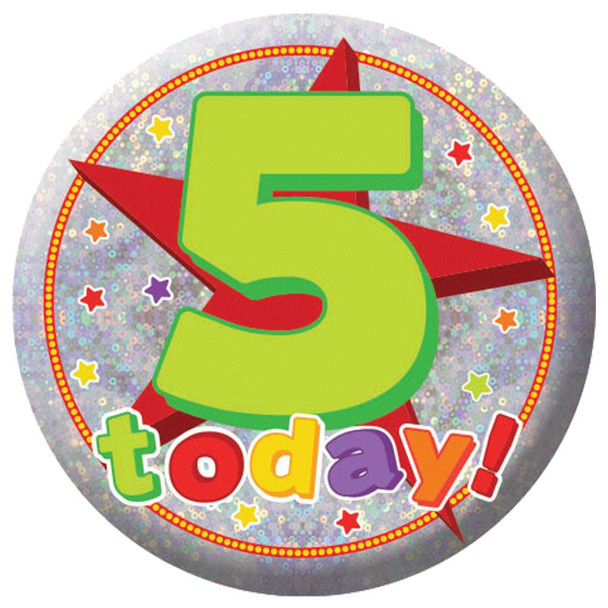 5 Today Birthday Badge