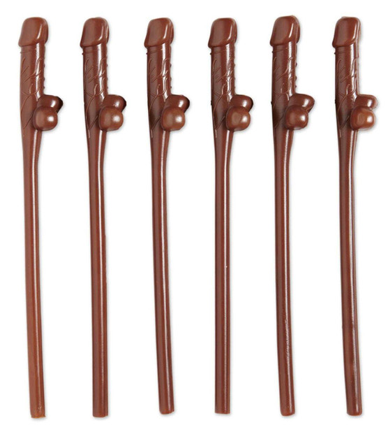 Brown Willy Straws (6 Pack)