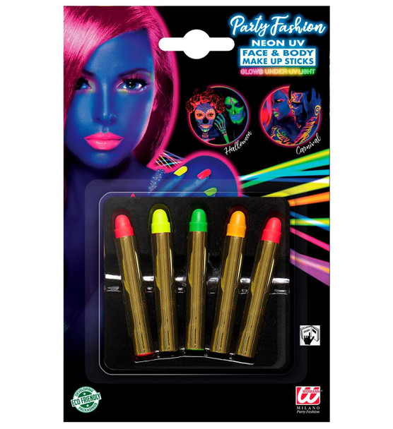 Neon Make Up Sticks (5 Pack)