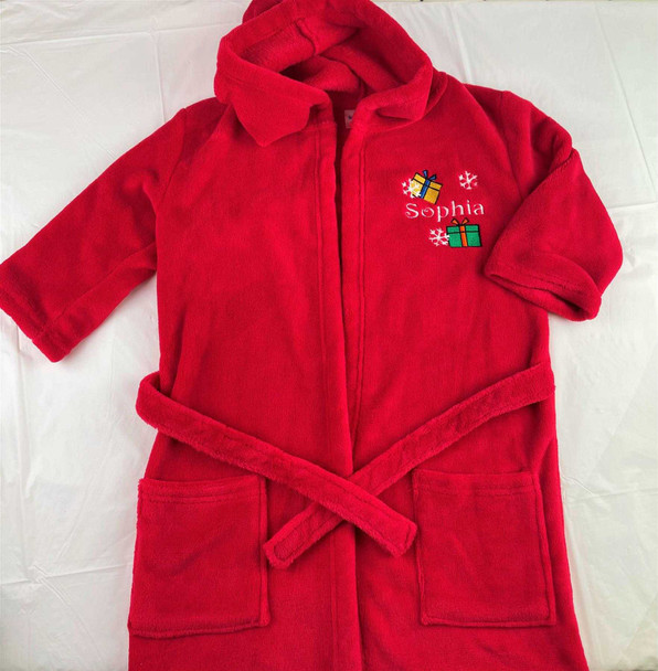 Personalised Embroidery Christmas Dressing Gown