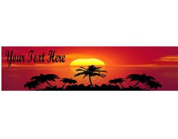 Personalised Sunset Party Banner