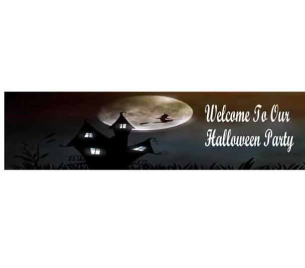 Personalised Witch Halloween Banner