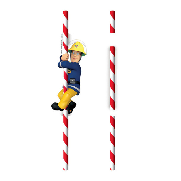 Fireman Sam Paper Straws (8 Pack)