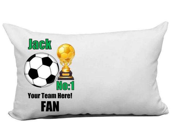 Personalised Football Team Pillow Case