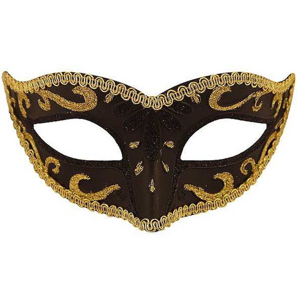 Black & Gold Glitter Eyemask